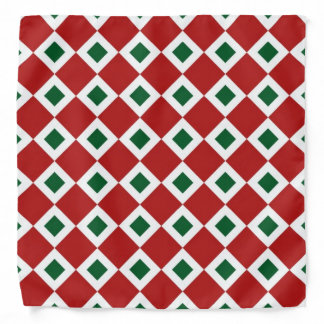Christmas Diamond Pattern Bandana
