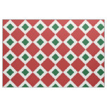 Christmas Diamond Pattern Geometric Fabric