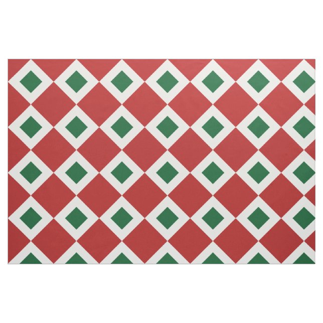 Christmas Diamond Pattern Geometric Fabric (Fat Quarter)