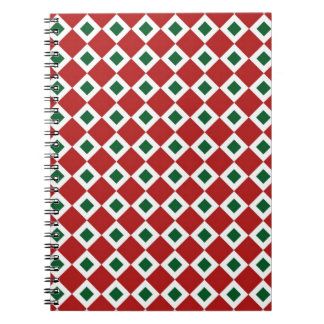 Christmas Diamond Pattern Notebook
