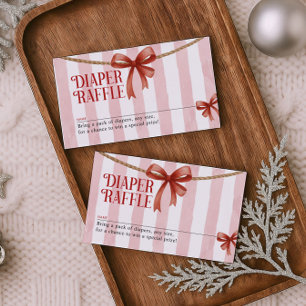 Christmas Diaper Raffle Card