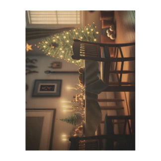 christmas dining wood wall art