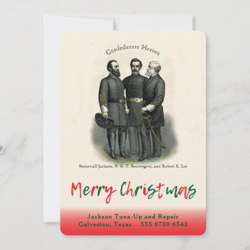 Christmas Dinner Civil War Holiday Card