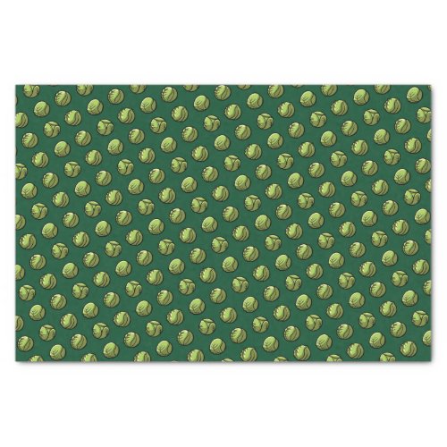 Christmas Dinner Green Brussels Sprouts Pattern Tissue Paper