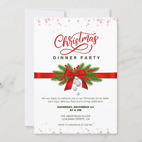 Christmas Dinner Invitation