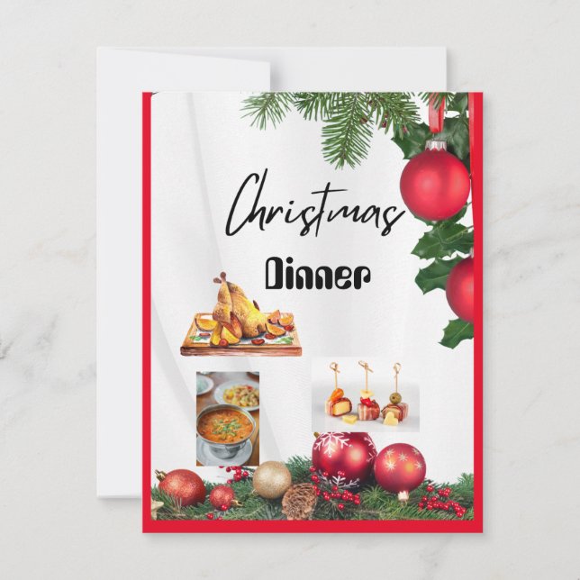 CHRISTMAS  Dinner invite (Front)