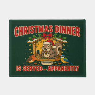 Christmas Dinner Is Served Apparently Doormat