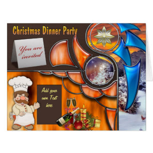 Christmas Dinner party Cards