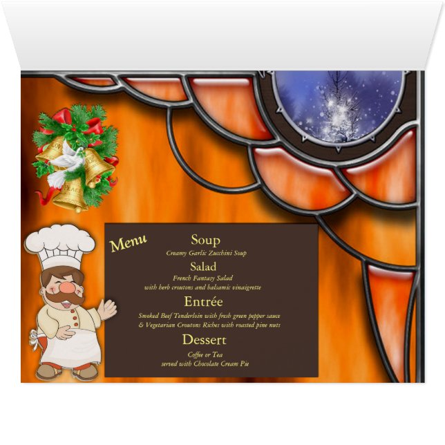 Christmas Dinner party Cards (Inside Horizontal (Bottom))