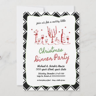 Christmas Dinner Party Invitation