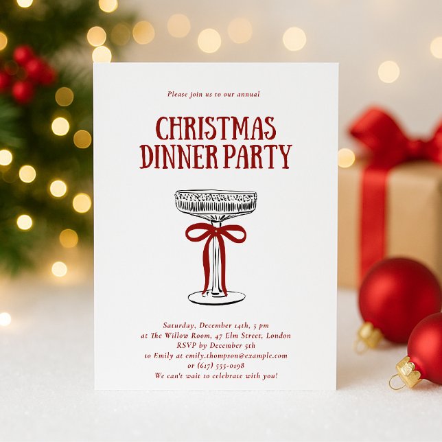 Christmas Dinner Party Invitation (Creator Uploaded)