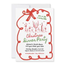 Christmas Dinner Party Invitation