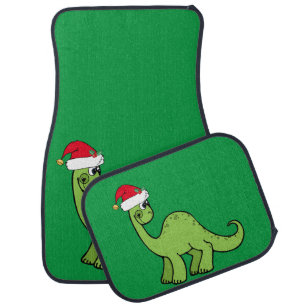 Christmas Dinosaur Car Mat