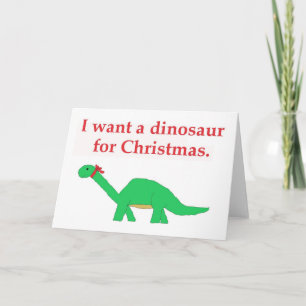Christmas Dinosaur card