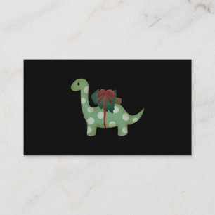 christmas dinosaur enclosure card
