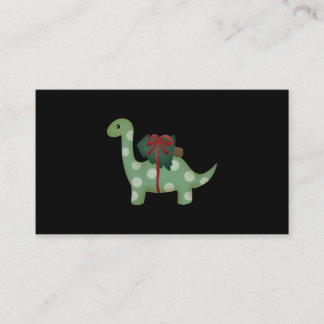 christmas dinosaur   enclosure card