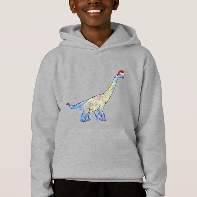 Christmas Dinosaur Hoodie (Front)