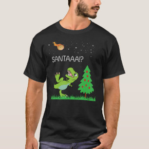 Christmas Dinosaur Meteor Santa Dino T-Shirt
