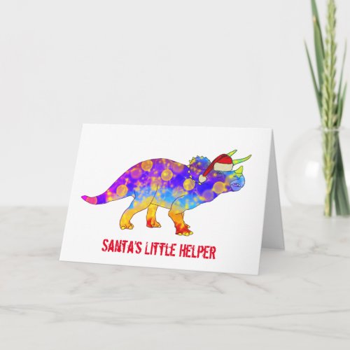 Christmas Dinosaur Quote Card
