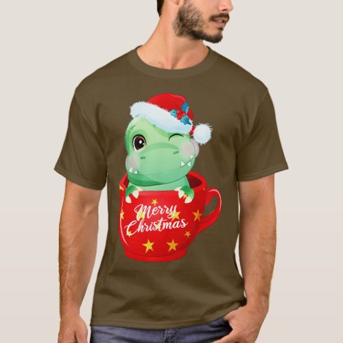 Christmas Dinosaur ree Rex  T_Shirt