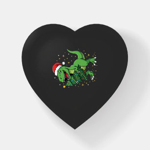 Christmas Dinosaur Santa T Rex Paperweight