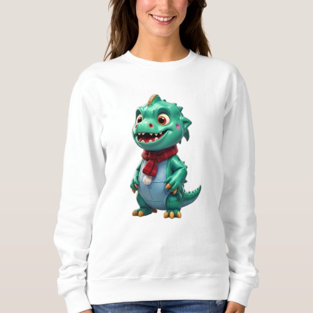 Christmas Dinosaur Sweatshirt (Front)
