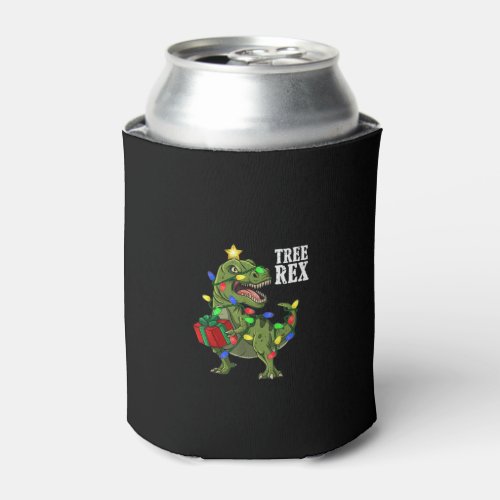 Christmas Dinosaur Tree Rex Boys Girls Kids Xmas G Can Cooler