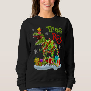Christmas Dinosaur Tree Rex Pajamas Christmas Cos Sweatshirt