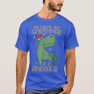 Christmas Dinosaur Tree Rex Pajamas Men Boys Xmas T-Shirt