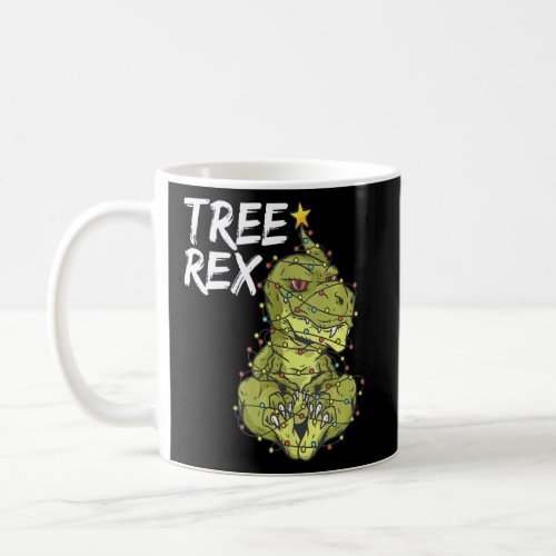 Christmas Dinosaur Tree Rex Pajamas Xmas  Coffee Mug