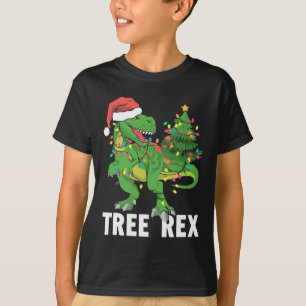 Christmas Dinosaur Tree Rex Xmas Trex Pajamas Men  T-Shirt