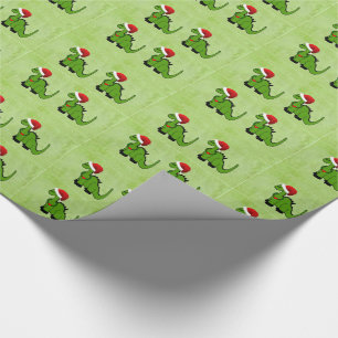 Christmas Dinosaur Wrapping Paper