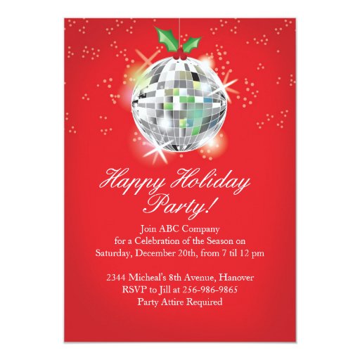 Christmas Ball Invitations 7