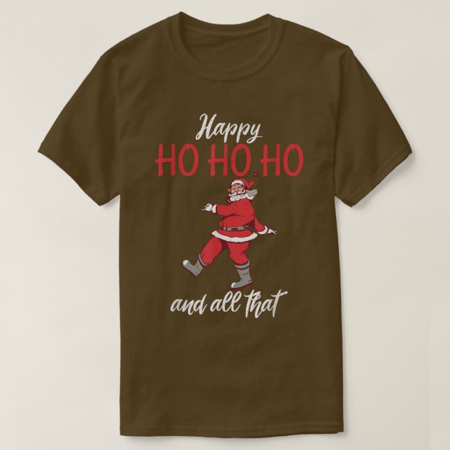 Christmas Distressed Retro Funny Santa  T-Shirt (Design Front)