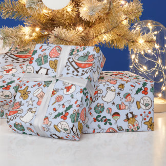Christmas Ditsy Doodles Wrapping Paper