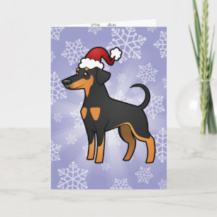 Christmas Doberman Pinscher (floppy) Holiday Card