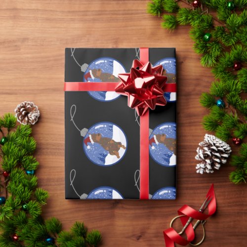 Christmas Doberman Pinscher Wrapping Paper
