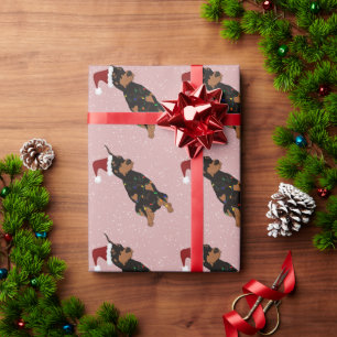 Christmas Doberman Pinscher Wrapping Paper