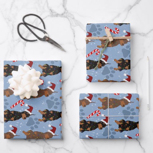 Christmas Doberman Pinscher  Wrapping Paper Sheets