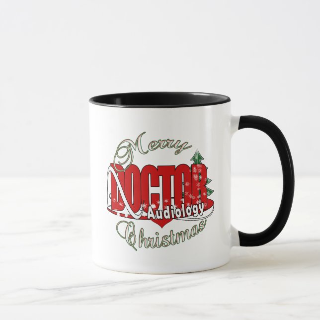 CHRISTMAS DOCTOR of AUDIOLOGY AUDIOLOGIST Mug (Right)