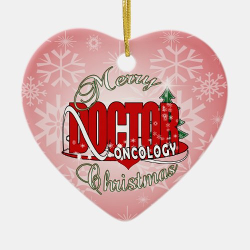 CHRISTMAS DOCTOR ONCOLOGY CERAMIC ORNAMENT