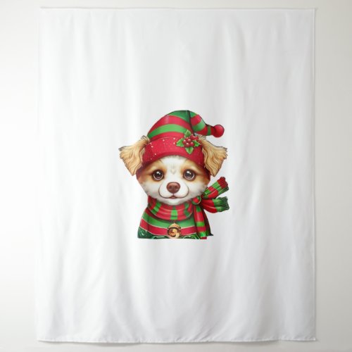 Christmas Dog  1 Tapestry