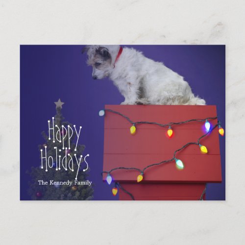 Christmas Dog 2012 Holiday Postcard