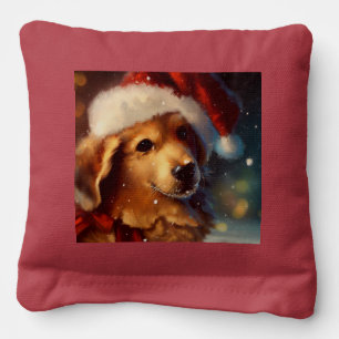 Christmas Dog (4) Cornhole Bags