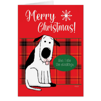 Christmas Dog Ate the Stockings Cards