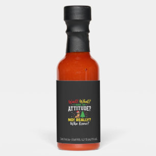 Christmas Dog Attitude Humor Hot Sauces