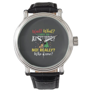 Christmas Dog Attitude Humor Watch