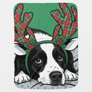 Christmas Dog Baby Blanket