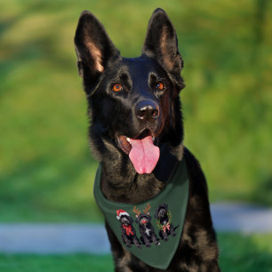 Christmas Dog Black Goldendoodle Doodle Mom Winter Pet Bandana Collar