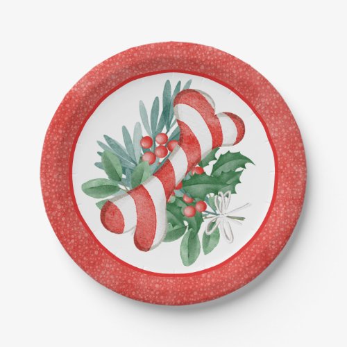 Christmas Dog Bone  Paper Plate